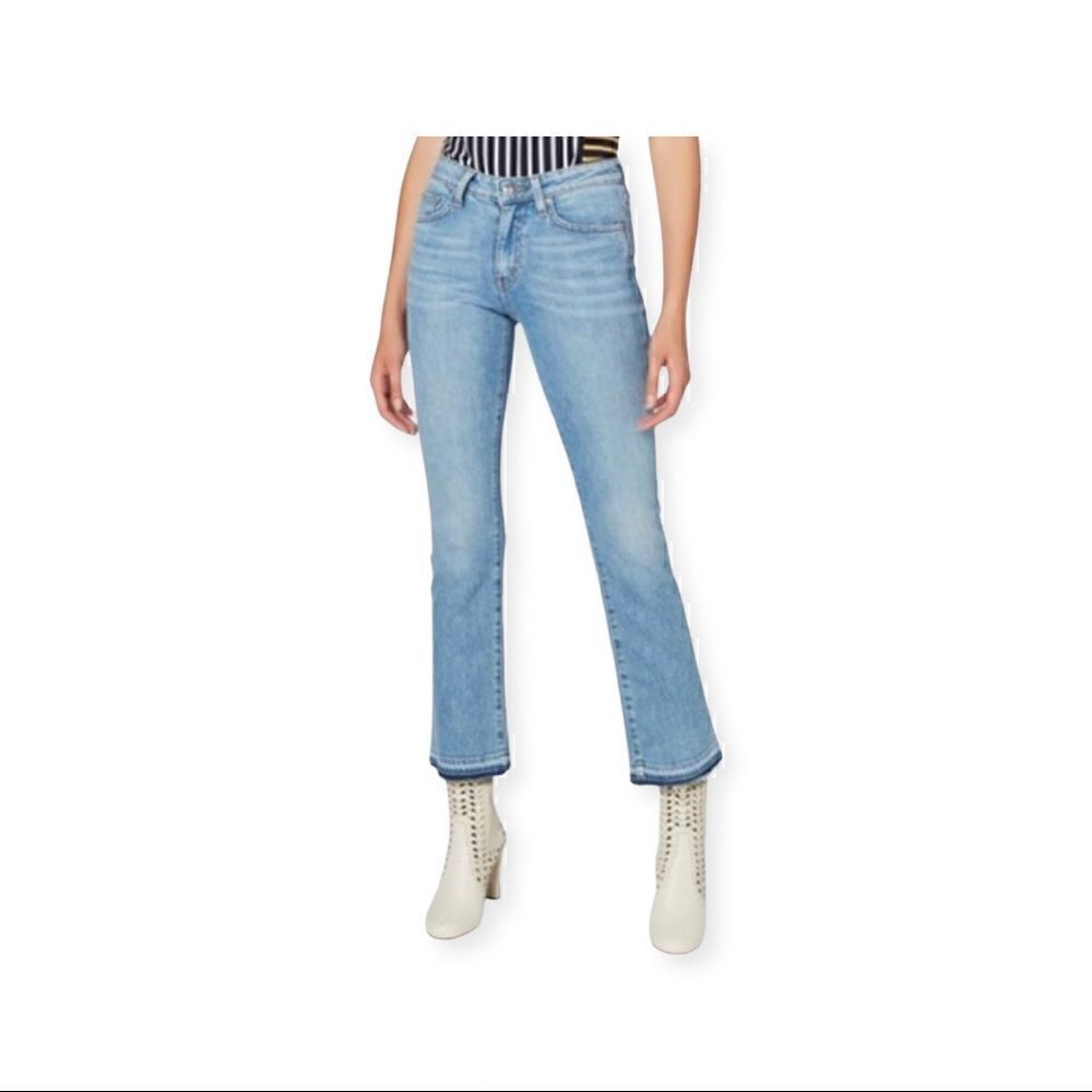 Derek Lam 10 Crosby Gia Mid-Rise Cropped Flare size 25